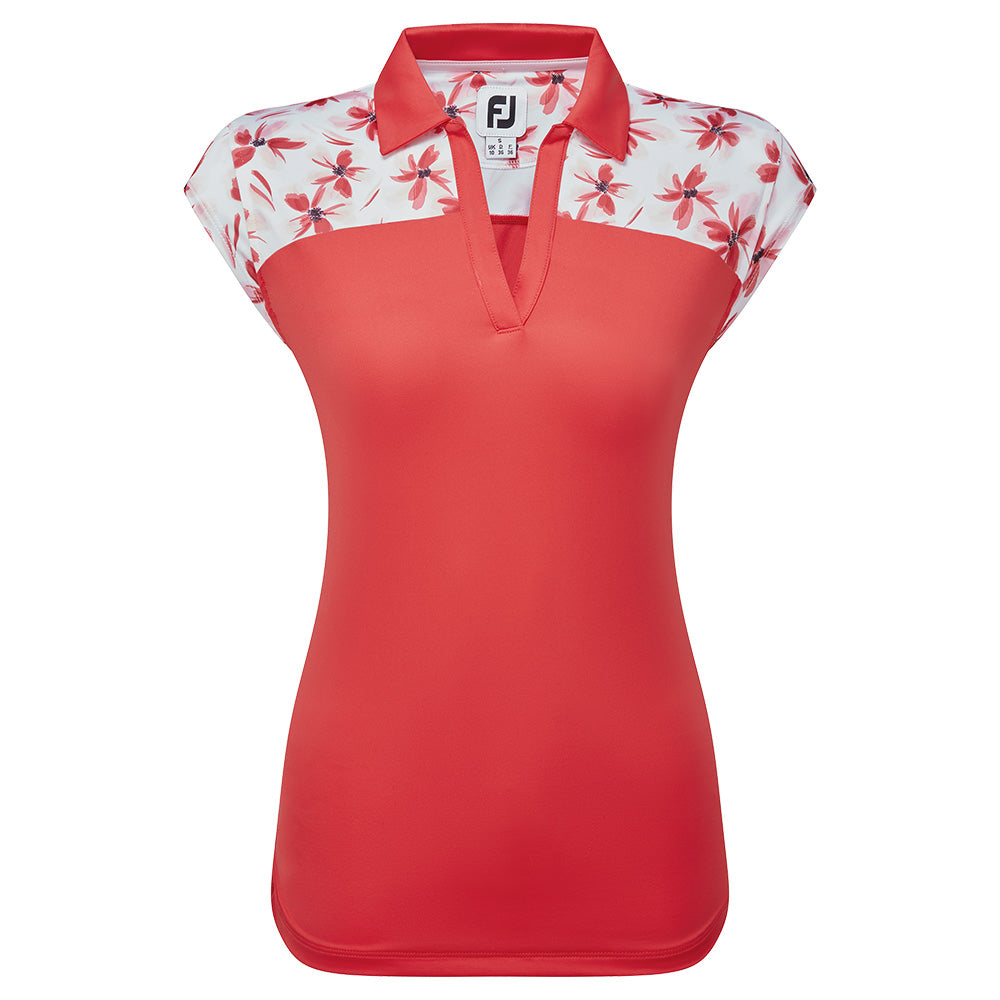 FootJoy CS Blocked Floral Print Ladies Polo