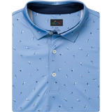 Greg Norman Golf Flags Printed Polo