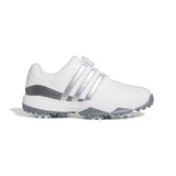 Adidas Tour360 24 BOA Junior Shoe - White/Black/Green Spark