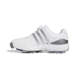 Adidas Tour360 24 BOA Junior Shoe - White/Black/Green Spark
