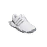 Adidas Tour360 24 BOA Junior Shoe - White/Black/Green Spark