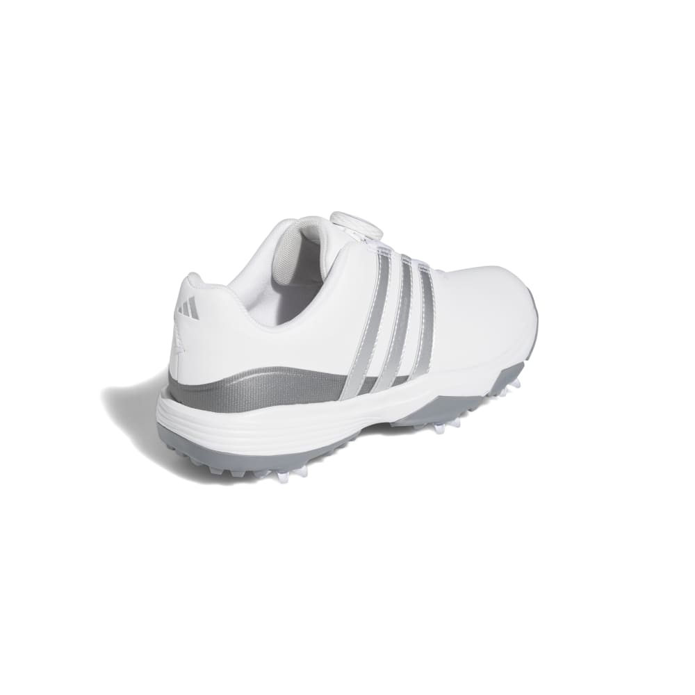 Adidas Tour360 24 BOA Junior Shoe - White/Black/Green Spark