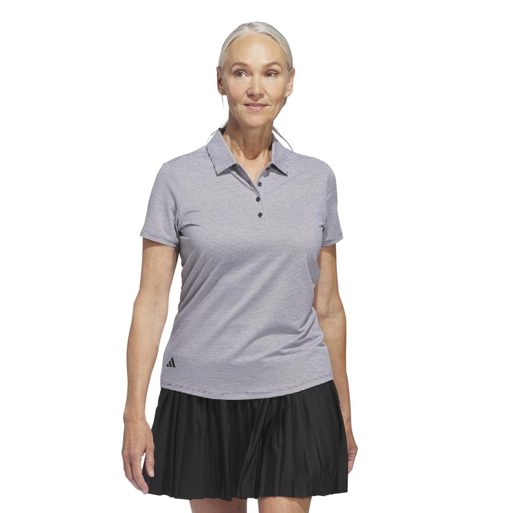 Adidas Womens performance ottoman short sleeve polo