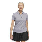 Adidas Womens performance ottoman short sleeve polo