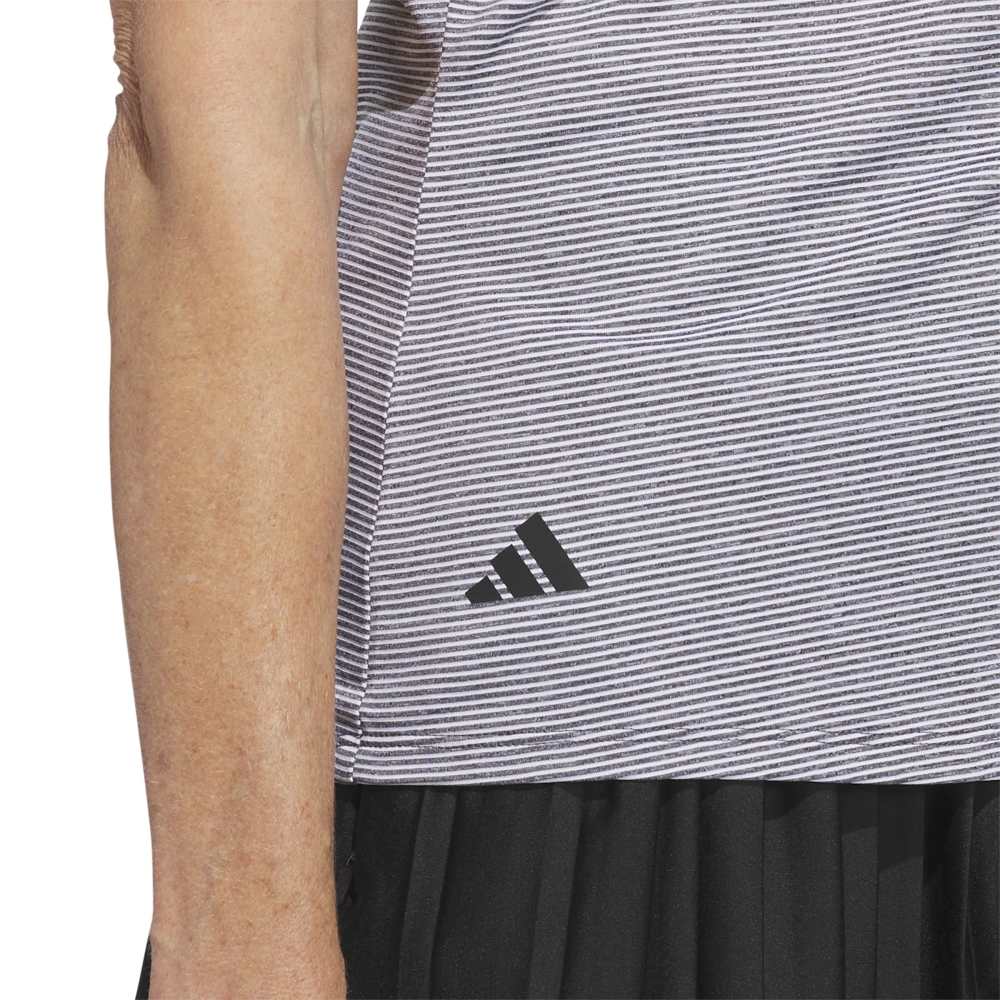 Adidas Womens performance ottoman short sleeve polo