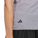 Adidas Womens performance ottoman short sleeve polo