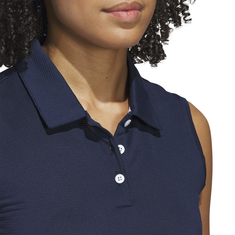 Adidas Solid Ottoman Ladies Polo
