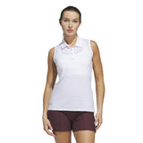 Adidas Solid Ottoman Sleeveless Polo