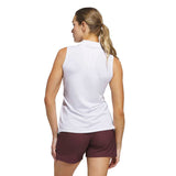 Adidas Solid Ottoman Sleeveless Polo