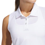 Adidas Solid Ottoman Sleeveless Polo