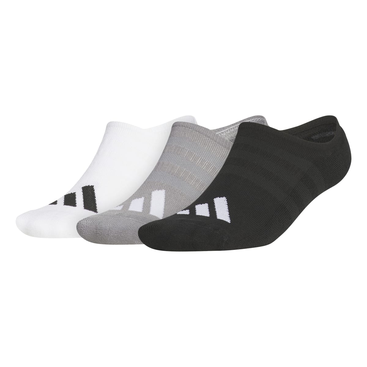 Adidas No Show Socks - 3 Pack