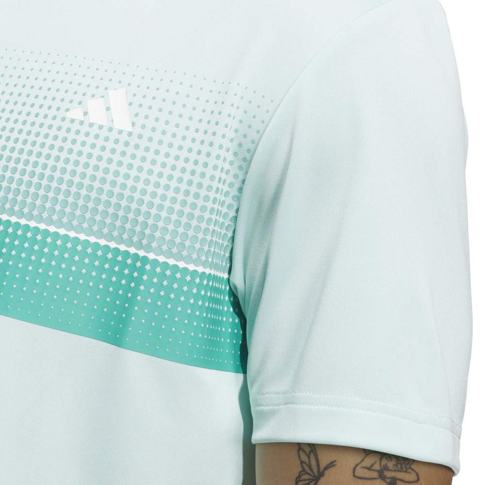 ADIDAS MENS PERFORMANCE ALLOVER PRINT POLO