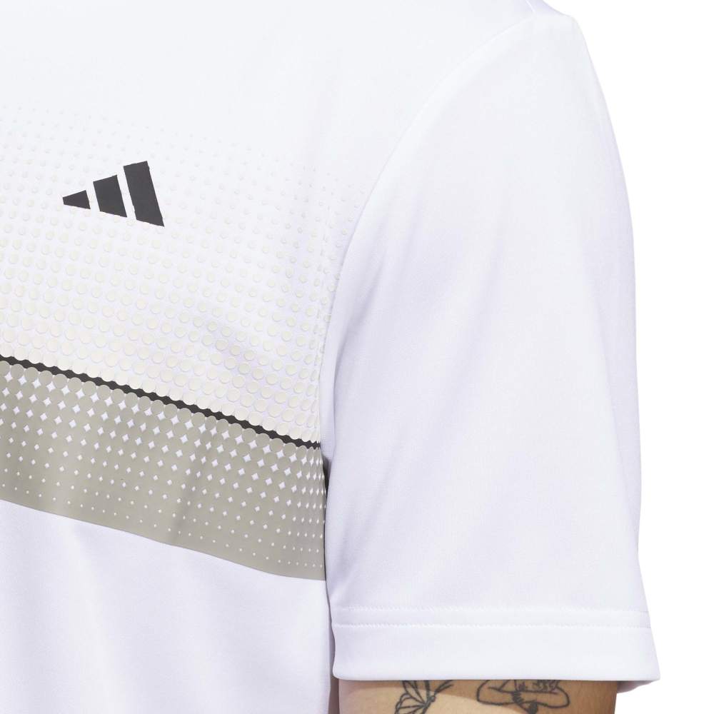 ADIDAS MENS PERFORMANCE ALLOVER PRINT POLO