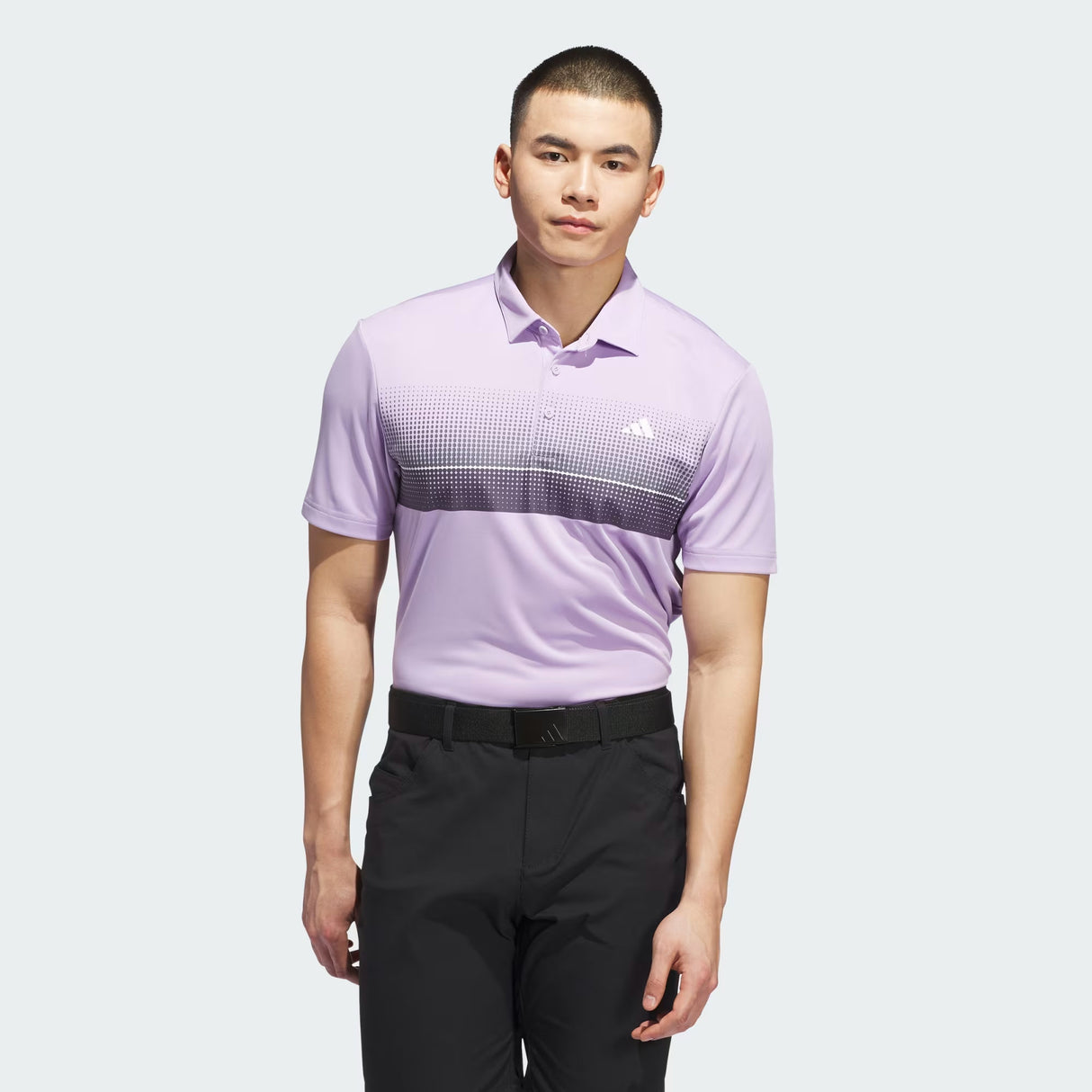 ADIDAS MENS PERFORMANCE ALLOVER PRINT POLO