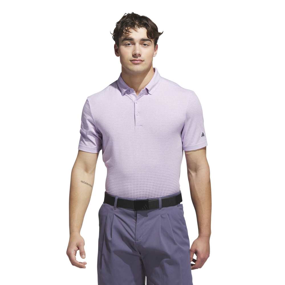 ADIDAS MENS GO-TO RISE PRINT POLO
