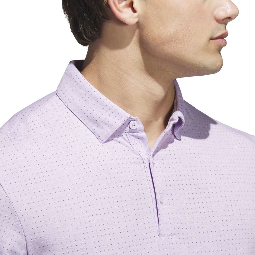 ADIDAS MENS GO-TO RISE PRINT POLO