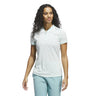 Adidas Ultimate365 Jacquard Short Sleeve Ladies Polo