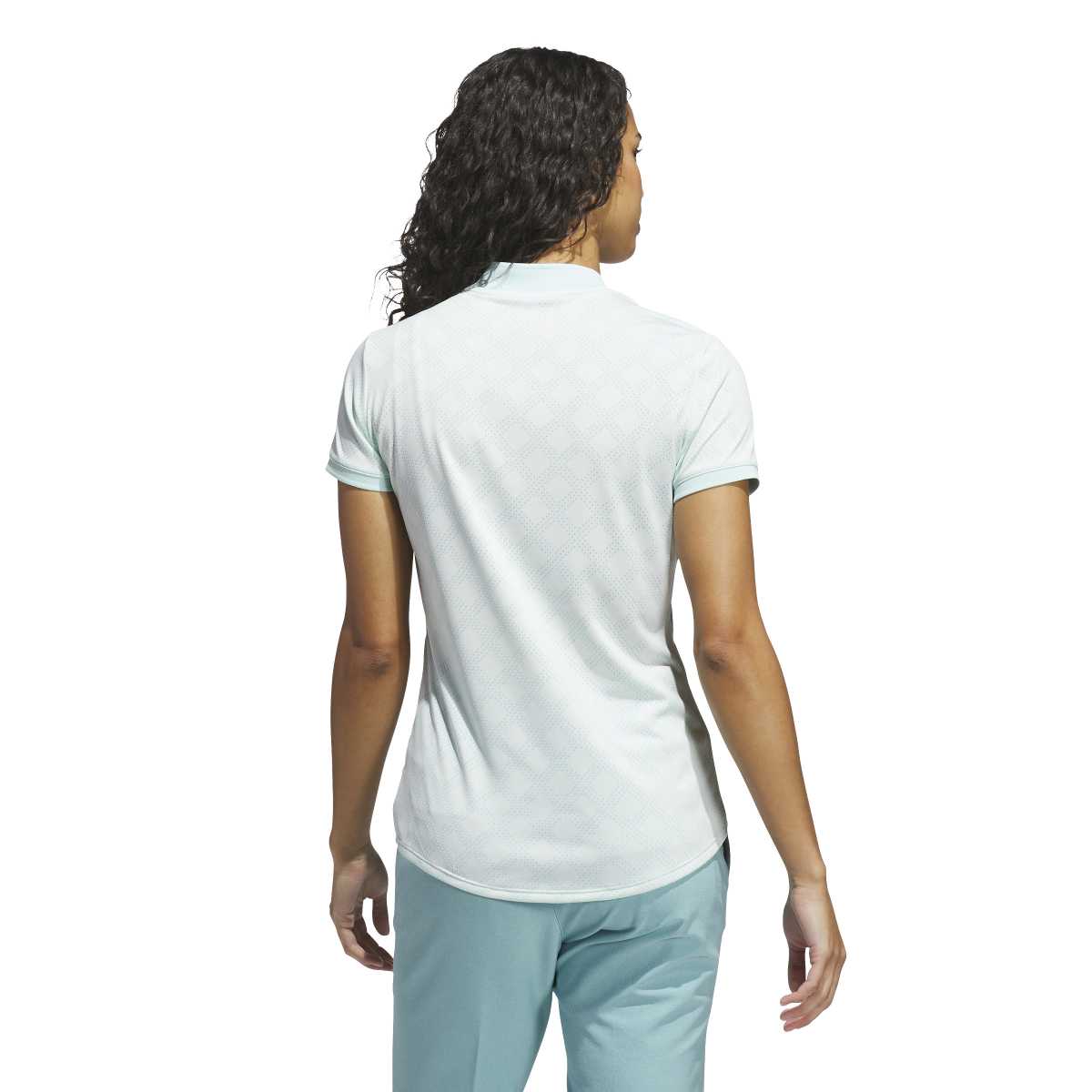 Adidas Ultimate365 Jacquard Short Sleeve Ladies Polo