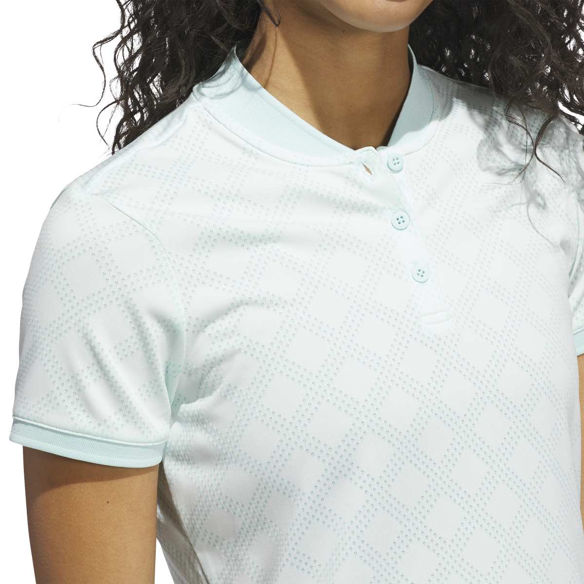 Adidas Ultimate365 Jacquard Short Sleeve Ladies Polo