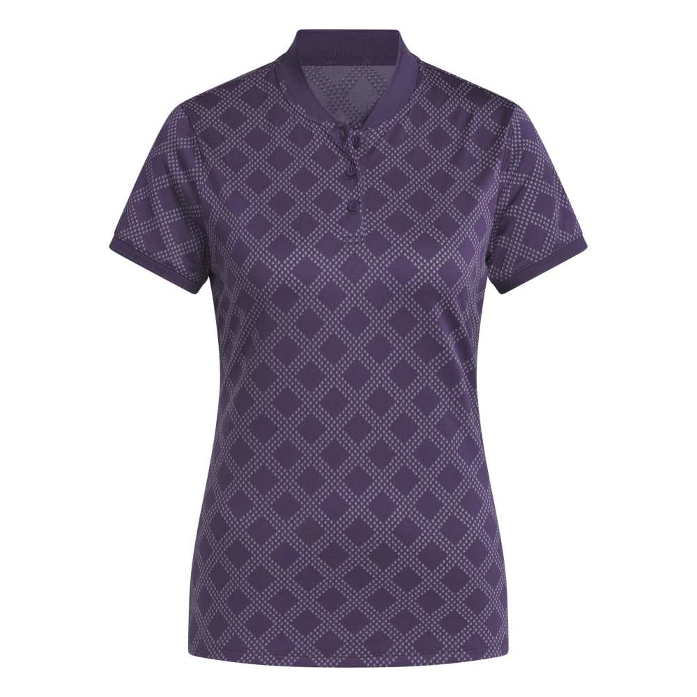 Adidas Ultimate365 Jacquard Short Sleeve Ladies Polo