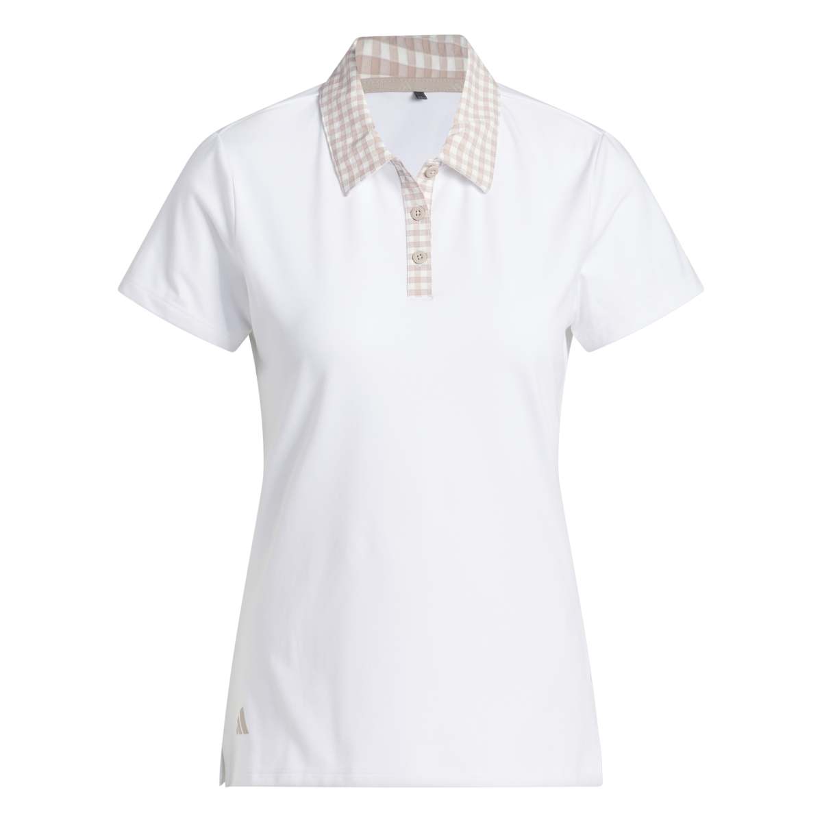 Adidas Ultimate365 Gingham Short Sleeve Polo