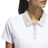 Adidas Ultimate365 Gingham Short Sleeve Polo