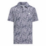 Adidas Boys Performance Textured Print Polo