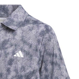 Adidas Boys Performance Textured Print Polo