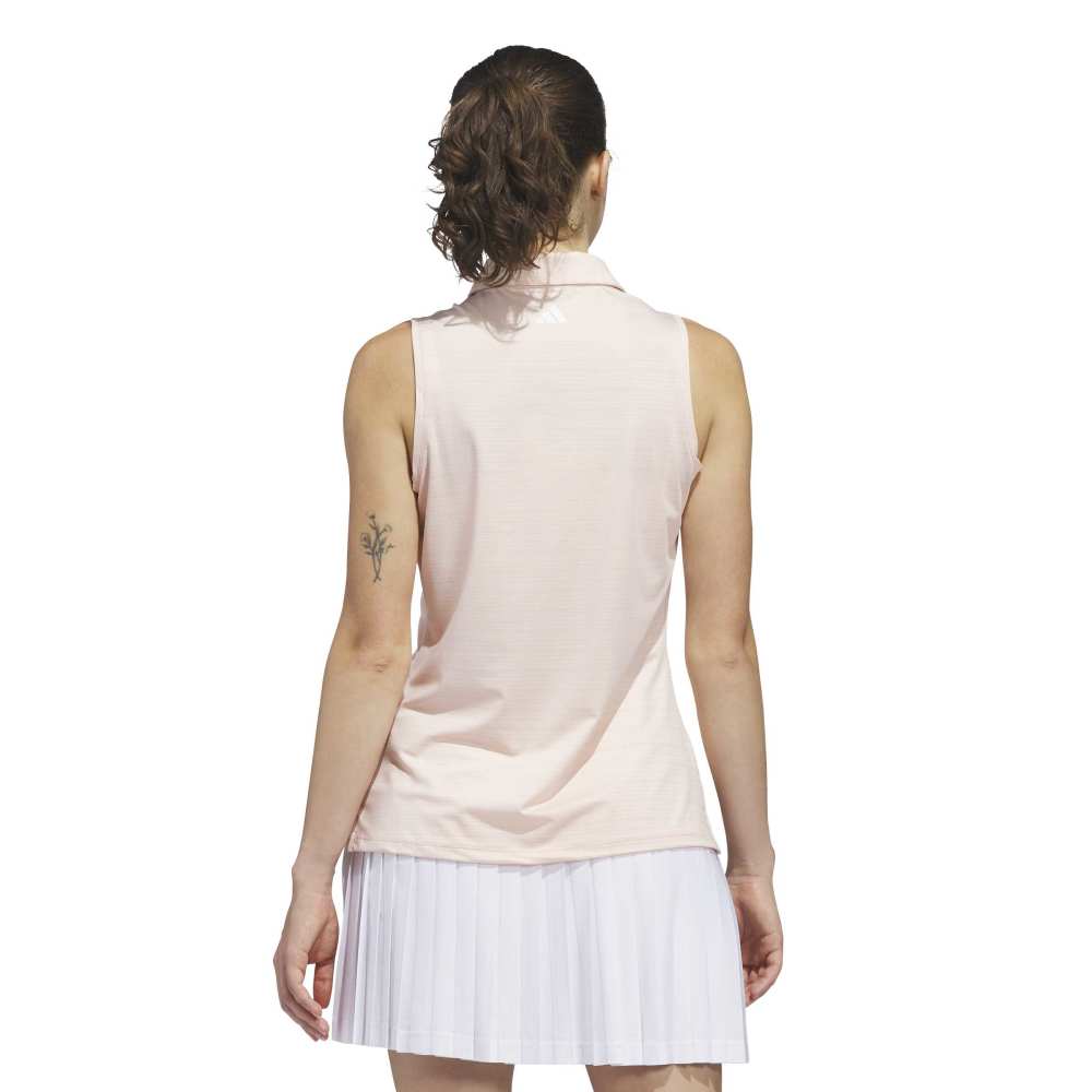 Adidas Ultimate365 Jacquard Sleeveless Ladies Polo