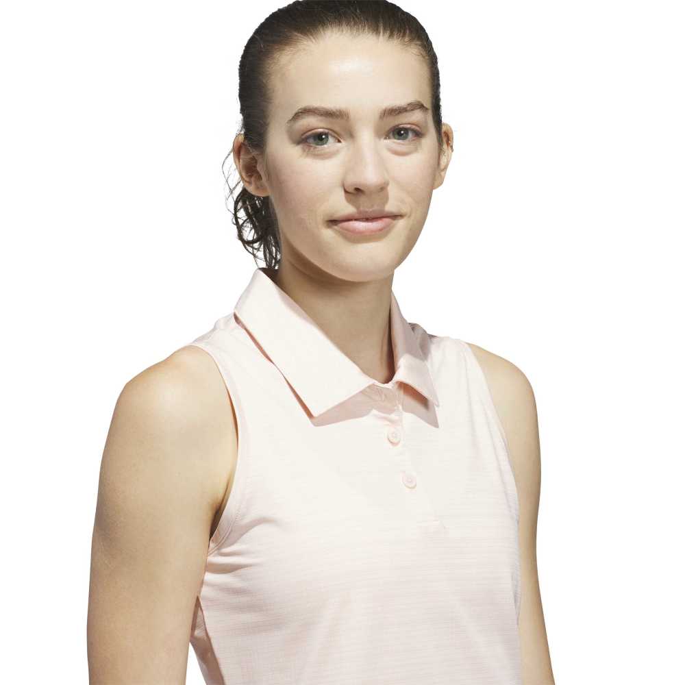Adidas Ultimate365 Jacquard Sleeveless Ladies Polo
