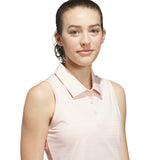 Adidas Ultimate365 Jacquard Sleeveless Ladies Polo