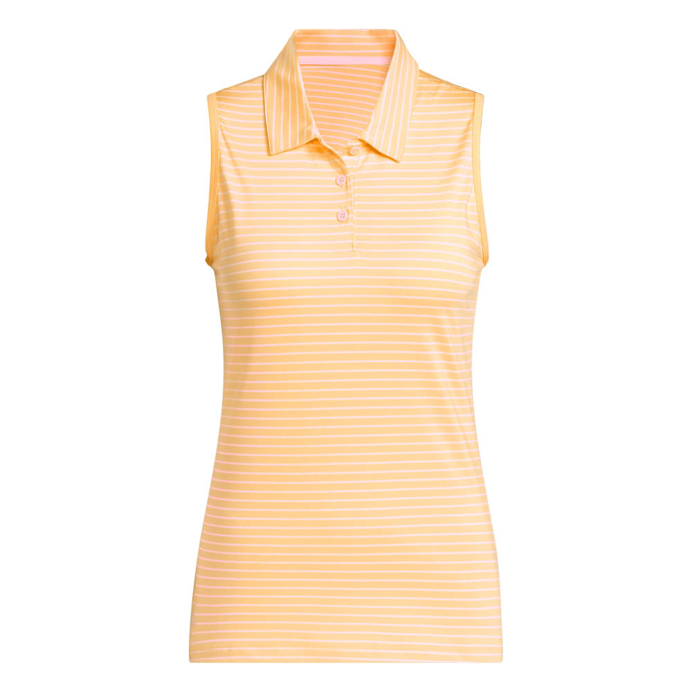 Adidas Performance Stripe Sleeveless Ladies Polo