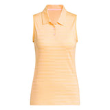 Adidas Performance Stripe Sleeveless Ladies Polo