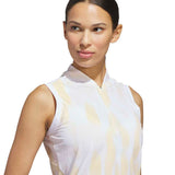 Adidas Ultimate365 Tour Printed Sleeveless Ladies Polo
