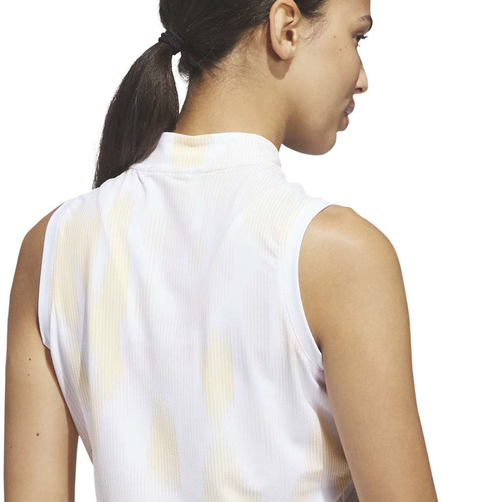 Adidas Ultimate365 Tour Printed Sleeveless Ladies Polo