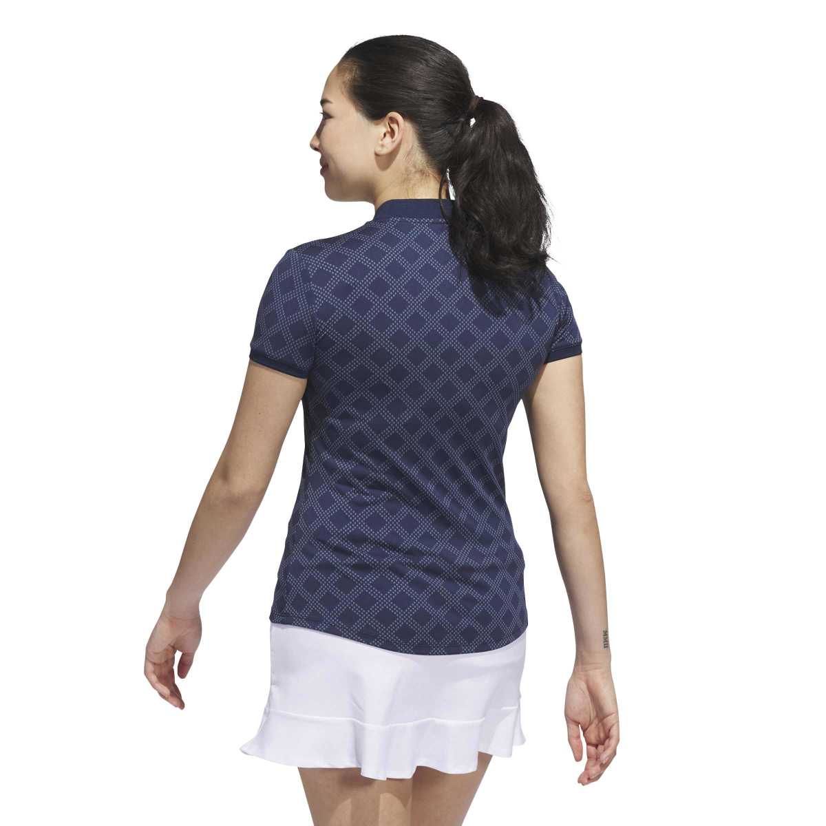 Adidas Ultimate365 Jacquard Short Sleeve Ladies Polo