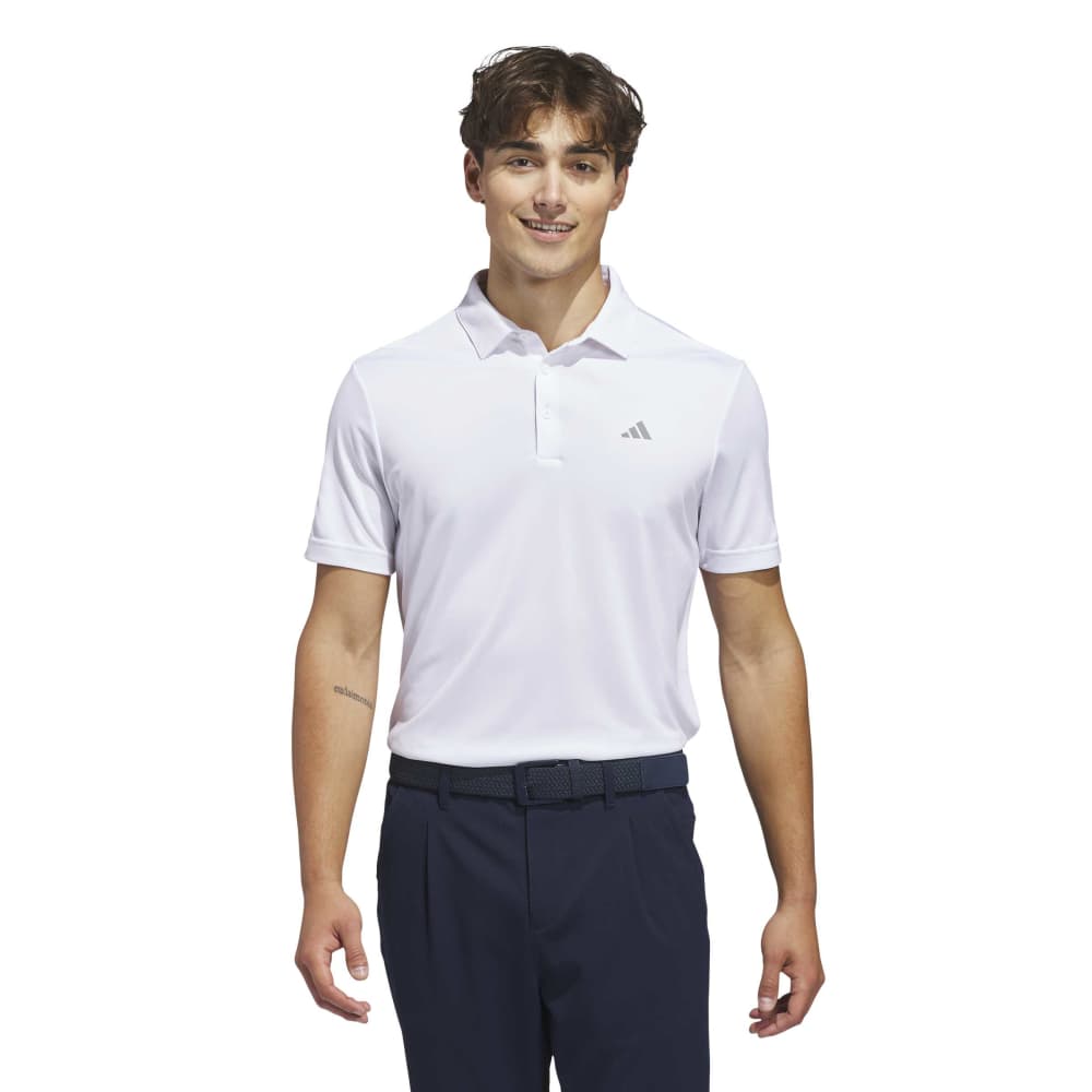 ADIDAS MENS PERFORMANCE SOLID POLO