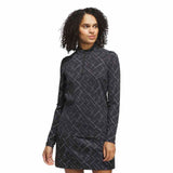 ADIDAS WOMENS ULTIMATE365 PRINTED 1/4ZIP MOCK NECK TOP