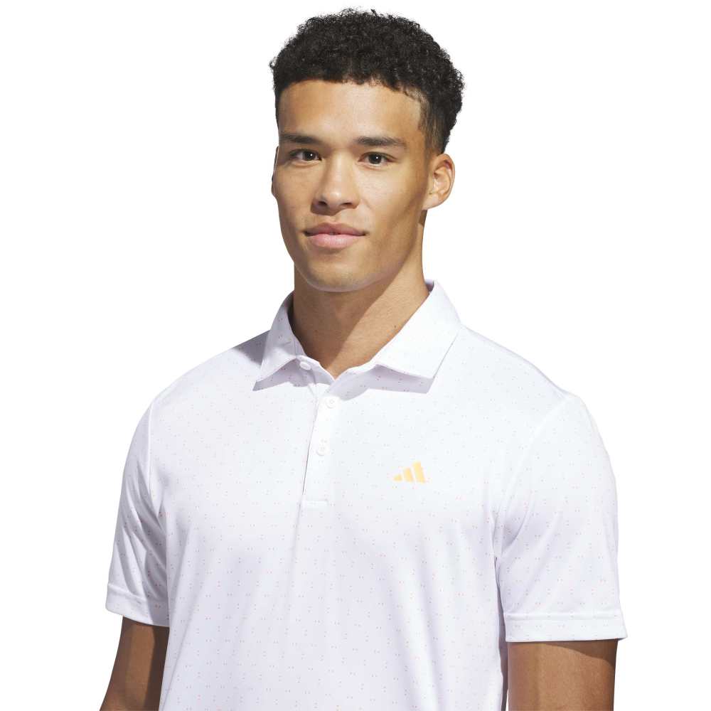 Adidas Performance Textured Print Polo