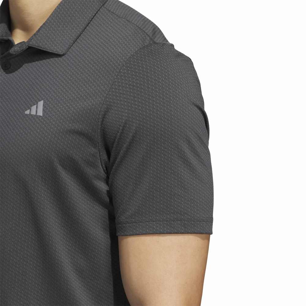 ADIDAS MENS PERFORMANCE TEXTURED POLO
