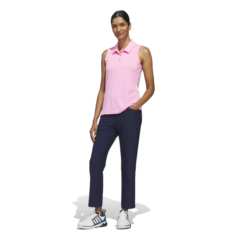 Adidas Ultimate365 Jacquard Sleeveless Ladies Polo