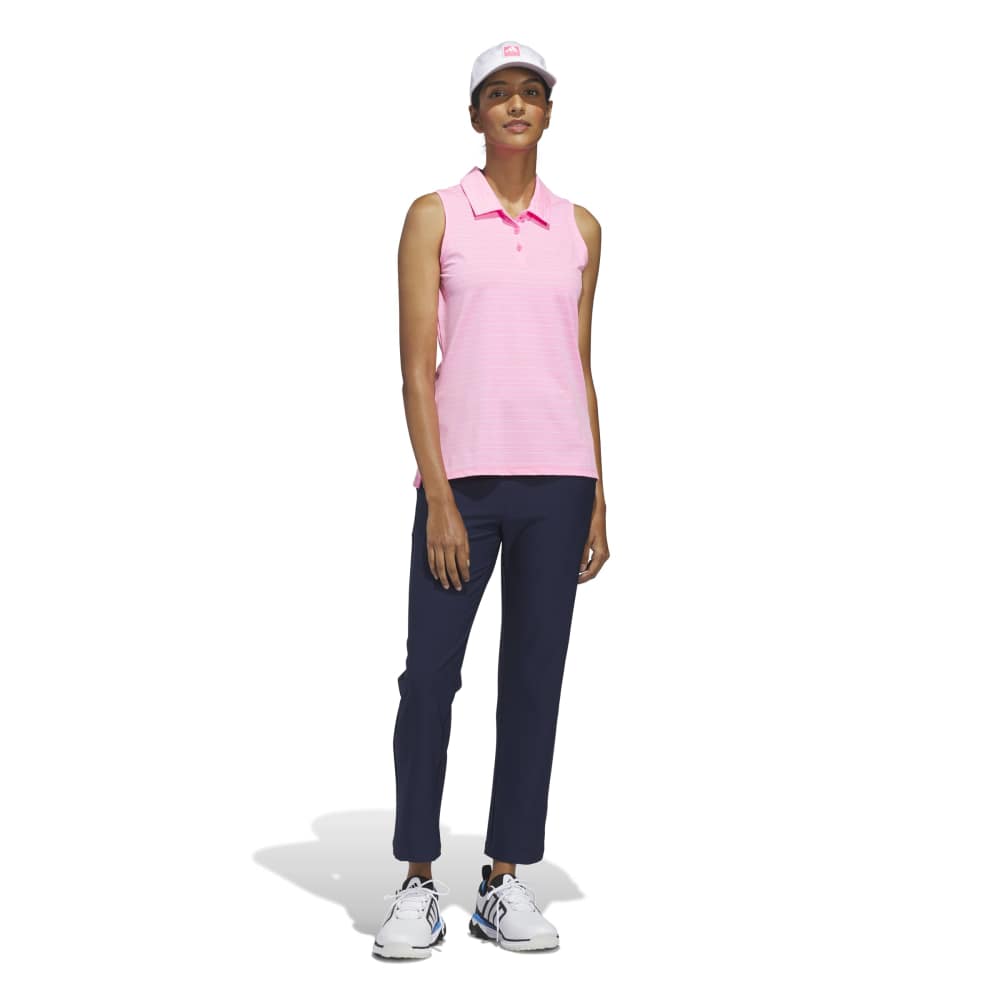 Adidas Ultimate365 Jacquard Sleeveless Ladies Polo