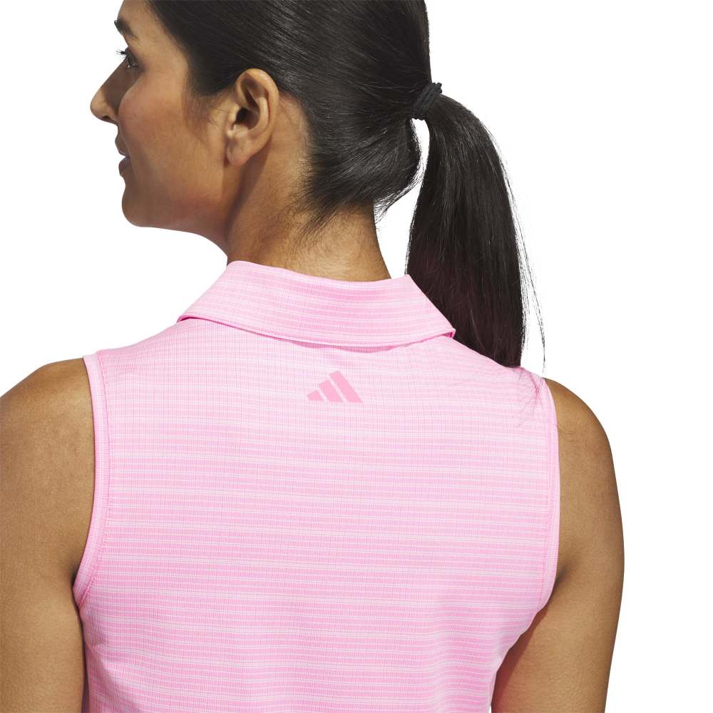 Adidas Ultimate365 Jacquard Sleeveless Ladies Polo
