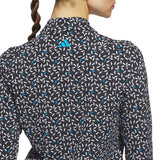 Adidas Ultimate365 Printed 1/4 Zip Long Sleeve Ladies Polo