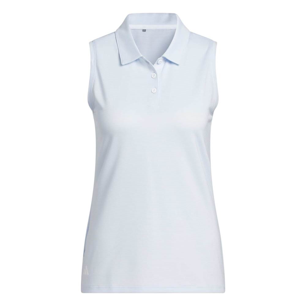Adidas Solid Ottoman Sleeveless Polo