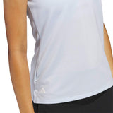 Adidas Solid Ottoman Sleeveless Polo