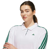 ADIDAS WOMENS 3-ST SS POLO