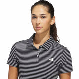 Adidas Performance Stripe Short Sleeve Polo