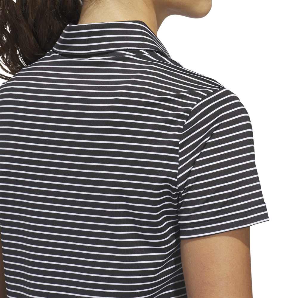 Adidas Performance Stripe Short Sleeve Polo
