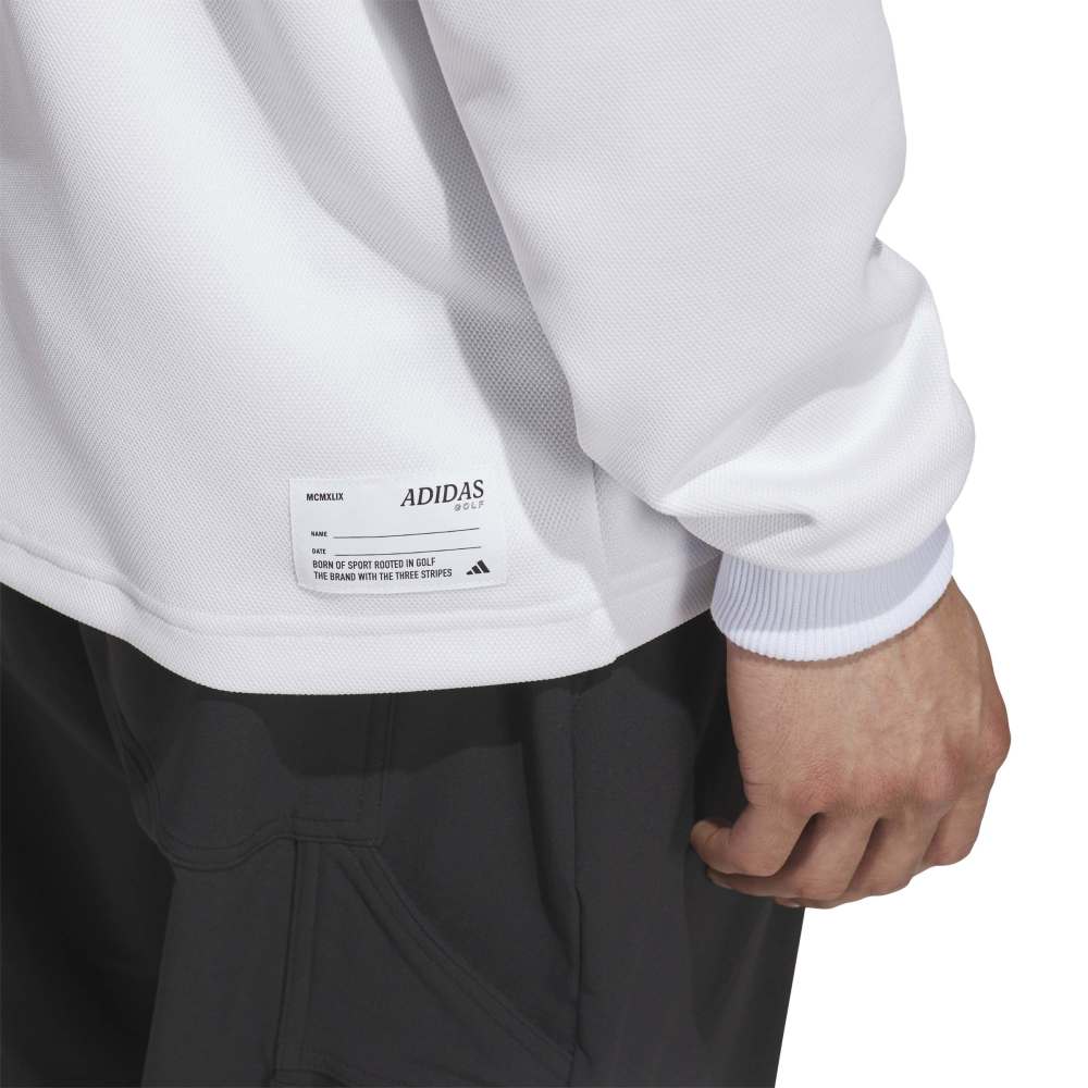 Adidas Long Sleeve Knit Sweat Polo
